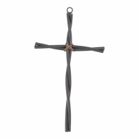 Cross Wall Brn  Metal 9 Inches X1.125 Inches X16.375 Inches