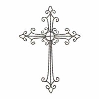 Cross Wall Ant Grey Metal 11.5x16.25 Cross Wall Ant Grey Metal 11.5x16.25