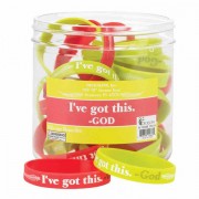 24pk -Bracelet Silicone I've Got This 7/16 24/tub - (Pack of 24))