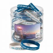 Silicone Bracelet lighthouse Ps 27:1 - (Pack of 24)