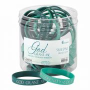 Silicone Bracelet Serenity Prayer 7/16 Inches - (Pack of 24)