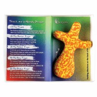 2pk -Tabletop Tabletop Cross Fimo Teach Me Handy Prayer Org/yel - (Pack of 2)