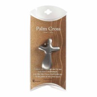 4pk -Tabletop Cross Prayer Tabletop Cross In My Hand Pwtr 2.5 Inches - (Pack of 4)