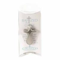 4pk -Cross Pray Palm Baptism Zinc - (Pack of 4)