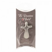 4pk -Cross Pray Palm Reunion Heart Zinc - (Pack of 4)