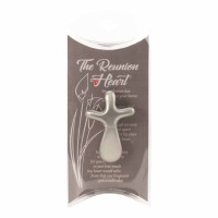 4pk -Cross Pray Palm Reunion Heart Zinc - (Pack of 4)