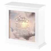 Light Box Safely Home White Mdf 8x8