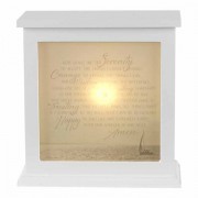 Light Box Serenity Prayer White Mdf 8x8