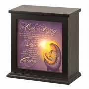 Light Box Madonna Child Mdf Blk 8x8
