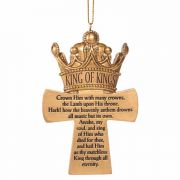 Ornament Crown Him With Many Resin 3 X 4 - (Pack of 3)