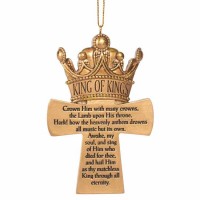 3pk -Ornament Crown Him With Many Resin 3 X 4 - (Pack of 3)