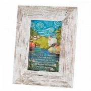 2pk -Photo Fr Tabletop Psalm 23 4x6 White Frame - (Pack of 2)
