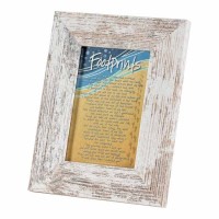 2pk -Photo Frame Tabletop Footprints 4x6 White Frame - (Pack of 2)