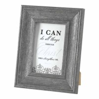 2pk -Photo Frame Tabletop I Can Do Phil4:13 4x6 - (Pack of 2)