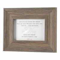 2pk -Photo Frame Tabletop God So Loved Jn3:16 Ps 4x6 - (Pack of 2)