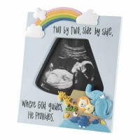 2pk -Photo Frame Noah's Ark Two By Resin 7.5 Inches - (Pack of 2)
