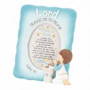 Photo Frame Tabletop Boy Teach Us Resin 7 Inches