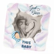 Photo Frame Baby Boy Resin 4 Inches H