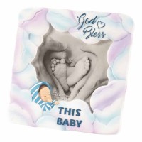 Photo Frame Baby Boy Resin 4 Inches H