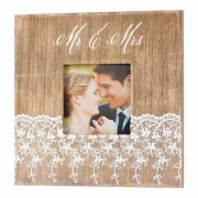 2pk -Photo Frame Tabletop Mr & Mrs Mdf 8x8 - (Pack of 2) 2pk -Photo Frame Tabletop Mr & Mrs Mdf 8x8 - (Pack of 2)