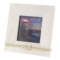 2pk -Photo Frame Tabletop Lord Is My Light Mdf/ Metal. - (Pack of 2)