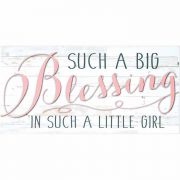 Plaque Wall Such A Blessing Girl Mdf 10x5 - (Pack of 2)
