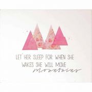 Plaque Wall She Will Move Mountain Mdf 10x9