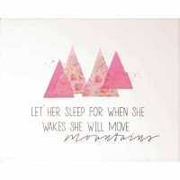 Plaque Wall She Will Move Mountain Mdf 10x9 Plaque Wall She Will Move Mountain Mdf 10x9