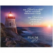 2pk -Plaque Tabletop Lighthouse The Lord Is Mdf 8x10 - (Pack of 2)