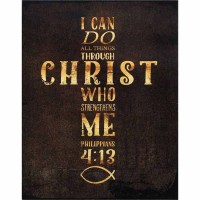 Plaque Wall Can Do All Things Mdf 11x14