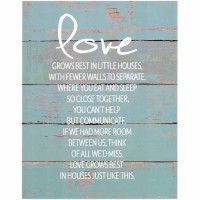 Plaque Wall Loves Grows Best Mdf 11x14