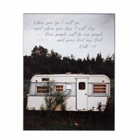 Plaque Wall When You Go Ruth1:16 Mdf 11x14
