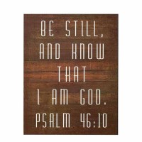 Plaque Wall Be Still Ps46:10 Mdf 11x14