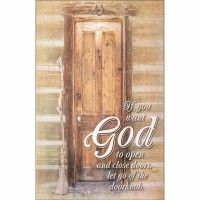 Plaque Wall Let Go Of Doorknob Mdf 11x17