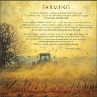 Plaque Wall Farming Is Passion Mdf 12x12