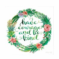 Plaque Wall Have Courage Mdf 12x12