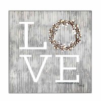 Plaque Wall Love 1 Cor16:14 Mdf 12x12