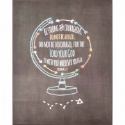 Plaque Wall Be Strong Joshua 1:9 Mdf 12x15