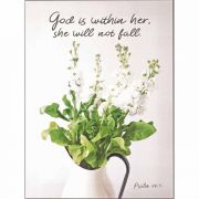 Plaque Wall God Is Within Ps.46:5 Mdf 12x16