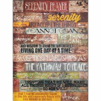 Plaque Wall Serenity Prayer Mdf 12x16