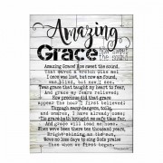 Plaque Wall Amazing Grace Mdf 12x16