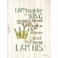 Plaque Wall Daughter Of King Mdf 12x16