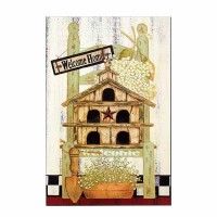 Plaque Wall Garden Chair Mdf 12x18