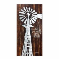 Plaque Wall Metal Windmill Mdf 9x18 Plaque Wall Metal Windmill Mdf 9x18