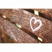 Plaque Wall John 3:16 Mdf 12x8 - (Pack of 2)