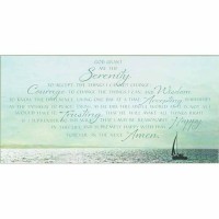 2pk -Plaque Wall Serenity Prayer Mdf 14x7 - (Pack of 2)