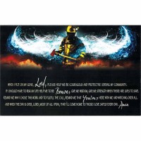2pk -Plaque Wall Firefighter Put Gear On Mdf - (Pack of 2)
