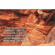 Plaque Wall Desert Edited Ps 63:1 Mdf 15x10