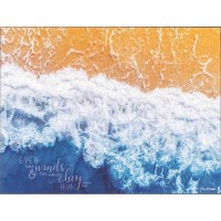 Plaque Wall Ocean Sand Matt 8:27 Mdf 16x12