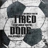 Plaque Wall Soccer Phil.4:13 Mdf 16x16